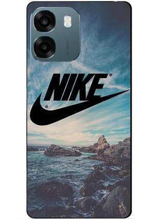 Силіконовий чохол бампер для oppo a6 з малюнком найк