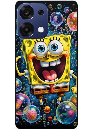 Силіконовий чохол бампер для oppo a6 pro з картинкою губка боб sponge bob