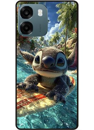 Чехол силиконовый бампер для oppo a6 с картинкой стич stitch