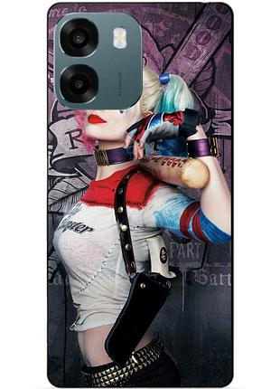 Силіконовий чохол бампер для oppo a6 з малюнком харлі квінн