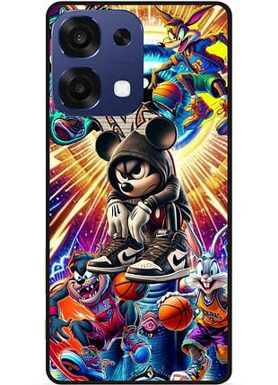 Силіконовий чохол бампер для oppo a6 pro з малюнком микки маус disney