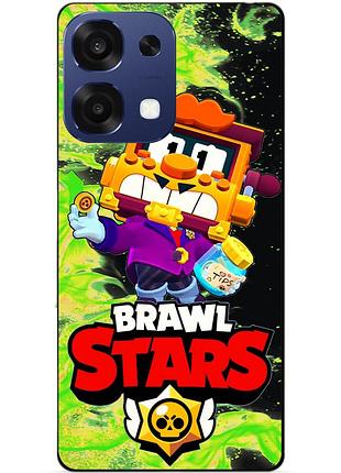 Силіконовий бампер чохол для oppo a6 pro з героєм бравл гріф brawl