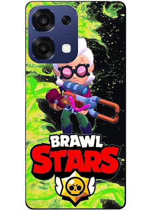 Чехол силиконовый бампер для oppo a6 pro с героем бравл белль brawl