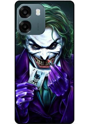 Чехол силиконовый бампер для oppo a6 с рисунком joker джокер