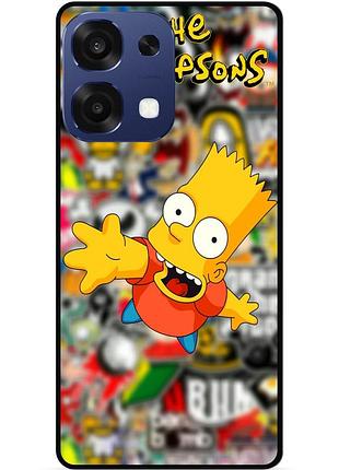 Силіконовий чохол бампер для oppo a6 pro з малюнком симпсоны simpsons бард