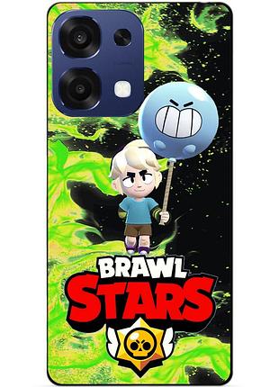 Чехол силиконовый бампер для oppo a6 pro с героем бравл гас brawl