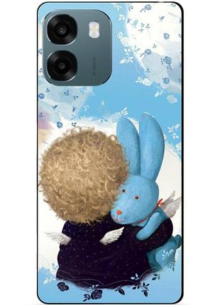 Чехол силиконовый бампер для oppo a6 с рисунком любимый зайка гапчинская