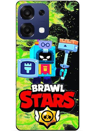 Чехол силиконовый бампер для oppo a6 pro с героем бравл эш brawl
