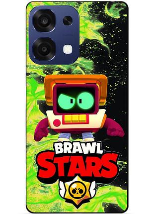 Чехол силиконовый бампер для oppo a6 pro с героем бравл r-t brawl