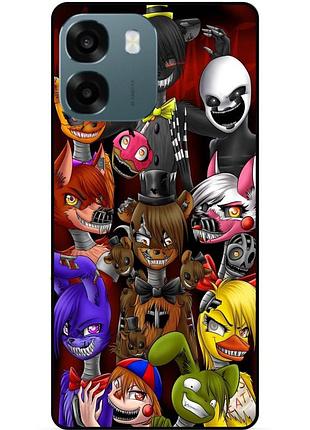 Чехол силиконовый бампер для oppo a6 с рисунком freddy аниматроники фредди