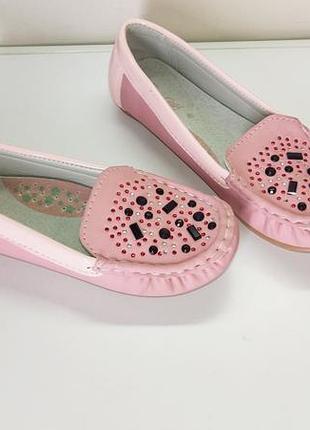 Мокасины для девочки розовые jong golf р.32,34,35 4
