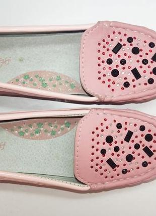 Мокасины для девочки розовые jong golf р.32,34,35 3