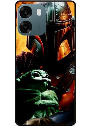 Силиконовый чехол для oppo a6 grogu mandalorian йода