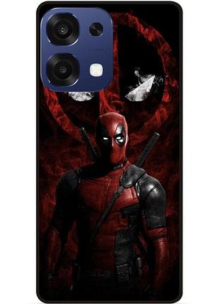 Силиконовый чехол бампер для oppo a6 pro с рисунком deadpool дэдпул