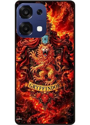 Силиконовый бампер чехол для oppo a6 pro с рисунком гриффиндор gryffindor гарри поттер harry potter