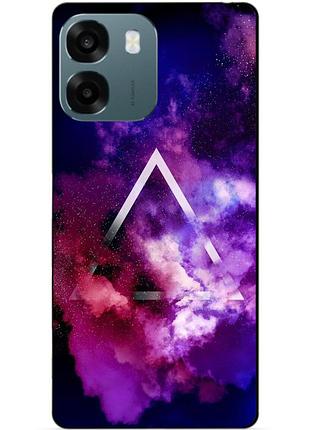 Силіконовий чохол бампер для oppo a6 з малюнком космос галактика
