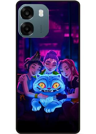 Силіконовий чохол бампер для oppo a6 з малюнком demon hunters k-pop