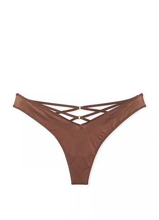 Коричневі люкс стрінги victoria’s secret 6