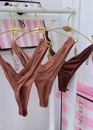 Коричневі люкс стрінги victoria’s secret