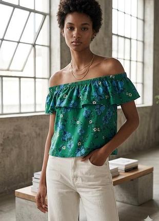 Яскравий зелений топ gina tricot