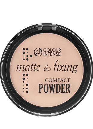 Пудра для лица colour intense matte & fixing no 04 caramel карамельный daily skin care