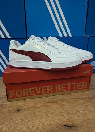 Мужские кроссовки puma caven 2.0 белые бордовые новые 42-45