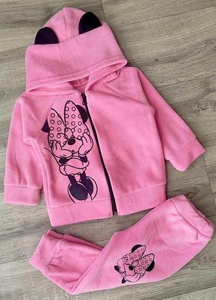 Костюм флісовий "minnie mouse" рожевий