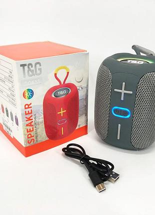 Беспроводная портативная колонка для музыки tg658, музыкальная блютуз колонка с подсветкой yv-28