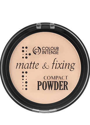 Пудра для лица colour intense matte & fixing no 02 beige бежевый