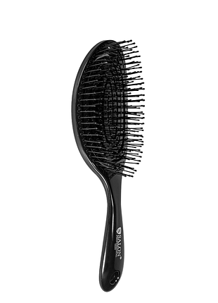 Щетка для волос массажная продувна salon professional 18200 sl, черная