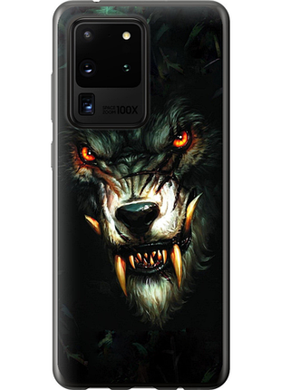 Чехол на samsung galaxy s20 ultra дьявольский волк из силикона fch_0020281