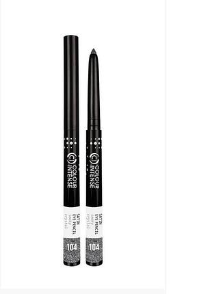 Олівець для очей механічний colour intense satin eye pencil № 104 сіро-коричневий з блискітками daily skin care