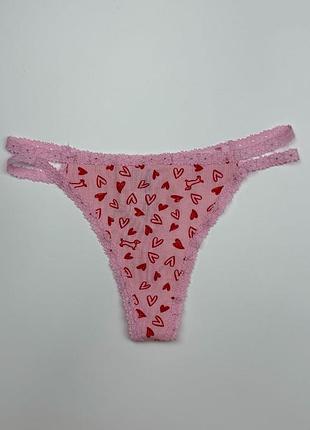 Трусики стрінги victoria’s secret бавовняні