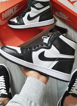 Nike air jordan 1 high — чорно-білі