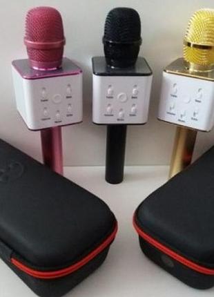 Bluetooth-микрофон-караоке wireless microphone &amp; hifi speaker (микрофон с чехлом)
