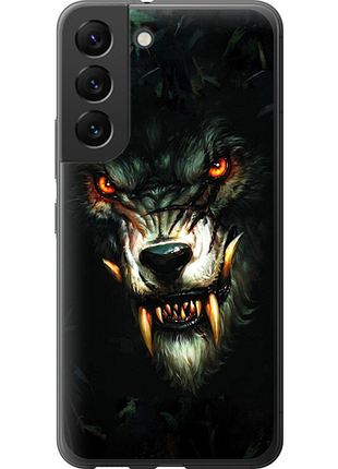 Чехол на samsung galaxy s22 дьявольский волк из силикона fch_0020301