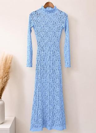 Вечірня сукня жіноча osos design блакитна розмір s