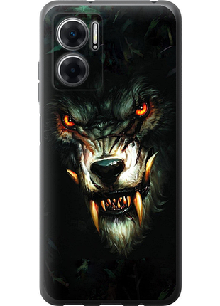 Чехол на xiaomi redmi 10 5g дьявольский волк из силикона fch_0175191