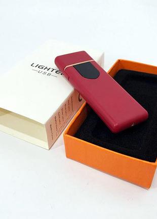 Сенсорная зажигалка с зарядкой от юсб usb zgp abs, зажигалка с зарядкой аккумуляторная am-15