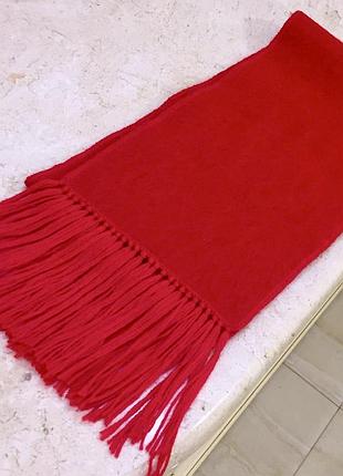 Новий.шарф з бебі альпаки 100%  baby alpaca scarf bright red