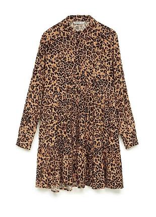 Леопардовое платье stradivarius размер l-xl 3