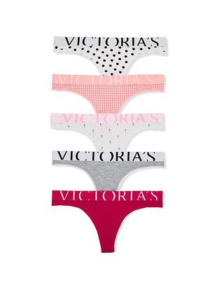 Женские трусики тонг victoria’s secret набор 5 шт.