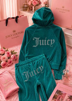 Оригинальный фирменный велюровый бархатный костюм juicy couture