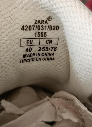 Кроссовки высокие от бренда zara 6