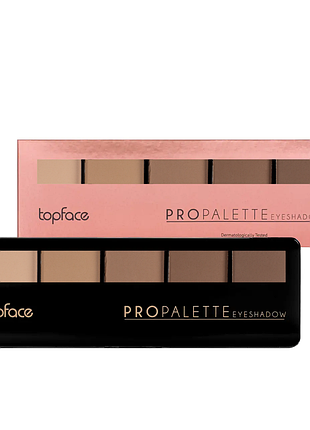 Палітра тіней для повік 5 кольорів тopface pro palette, № 19 daily skin care