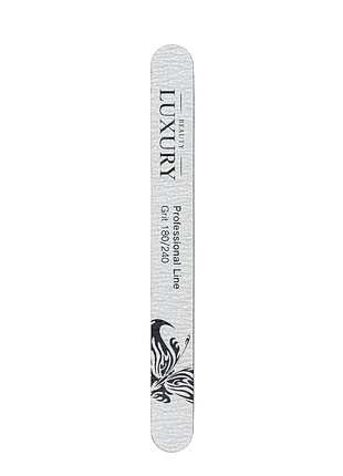 Пила полировальная для ногтей прямая серая beauty luxury bm-01g 180/240 daily skin care
