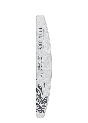 Пила полировальная для ногтей полумесяц серая beauty luxury bm-13g 120/180 daily skin care
