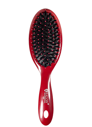 Щетка для волос массажная salon professional овальная 8640 бордовая
