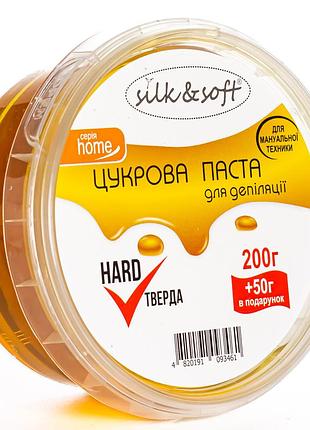 Сахарная паста для депиляции silk & soft в домашних условиях мануальная 250 г no 02 твердая
