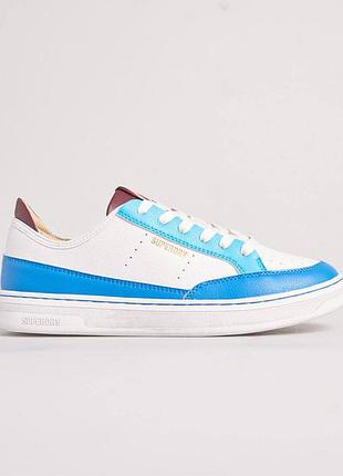 Чоловічі низькі кеди superdry basket lux low trainers 42 білі